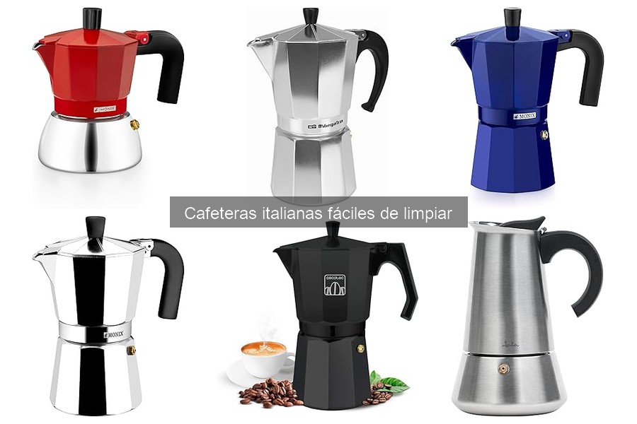 Dónde comprar cafeteras italianas fáciles de limpiar