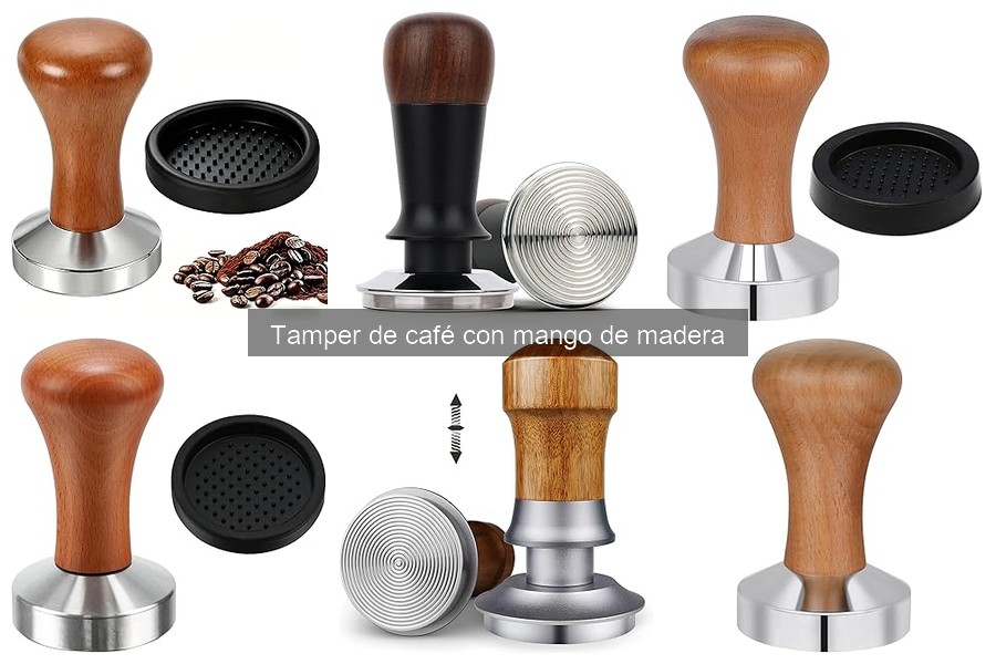 Dónde comprar tamper de café con mango de madera