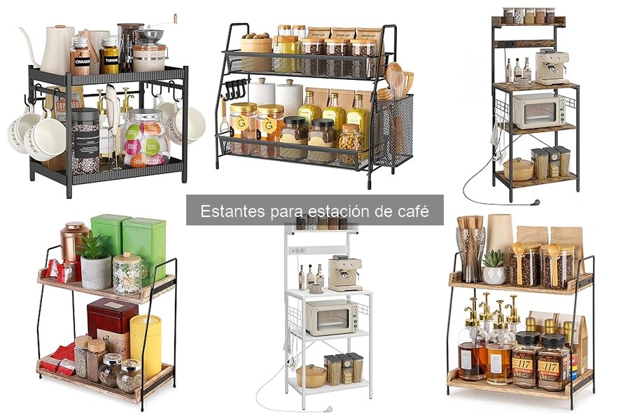 Estantes de café ideales para espacios pequeños