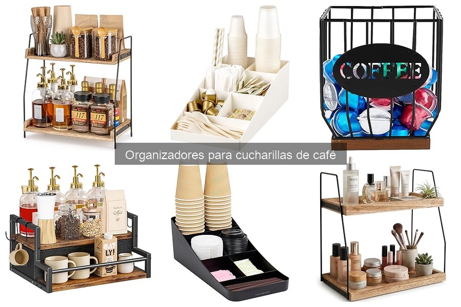 Estilos decorativos que combinan con organizadores de cucharillas de café