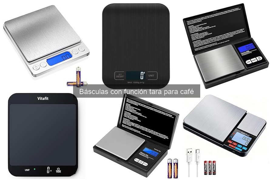 Funcionalidades adicionales en básculas con tara para café