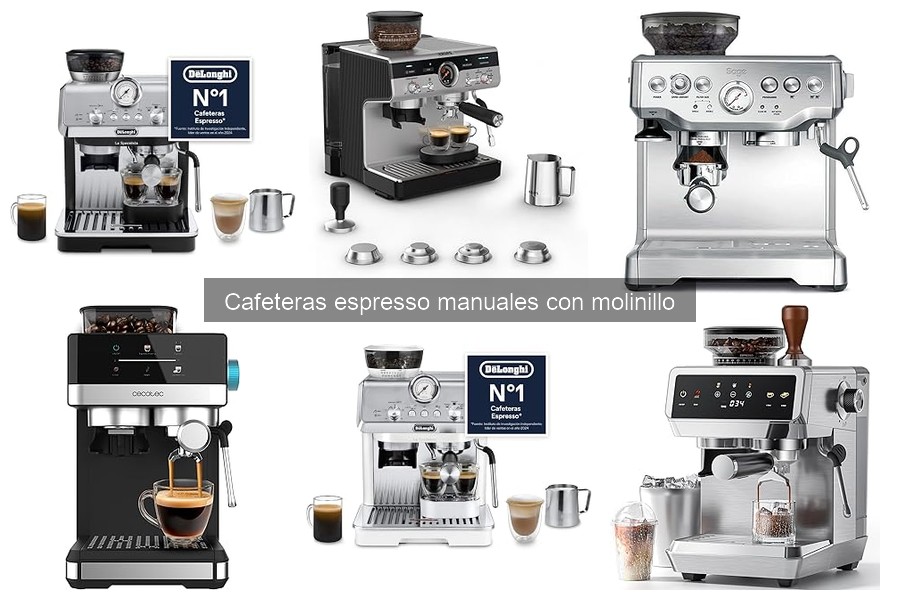 Guía de compra de cafeteras espresso manuales con molinillo