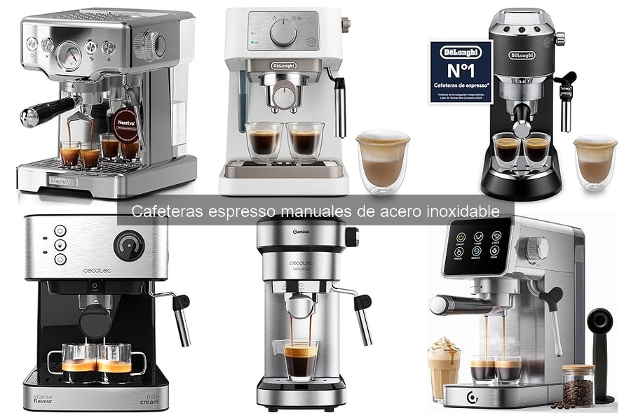Guía para elegir la mejor cafetera espresso manual de acero inoxidable