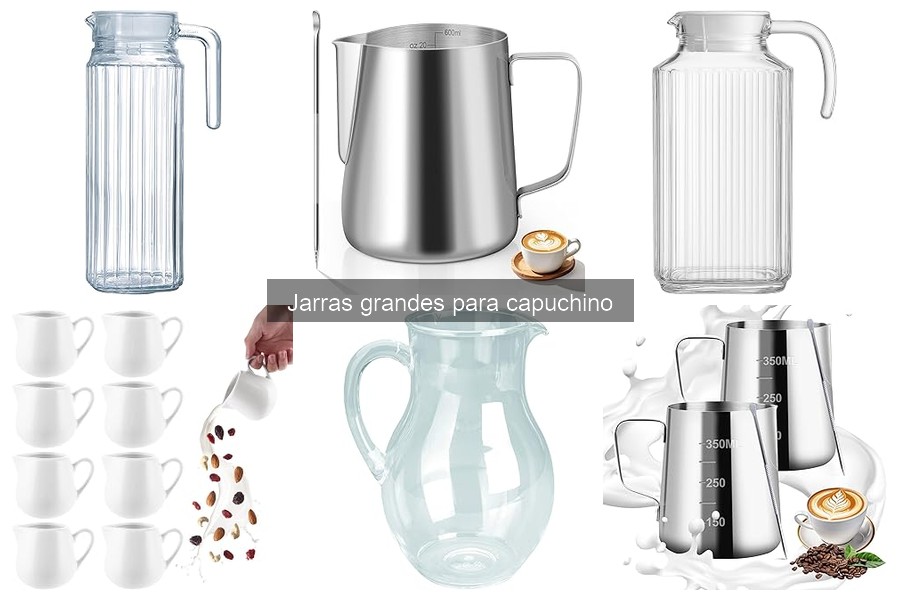 Guía para usar correctamente una jarra grande para capuchino
