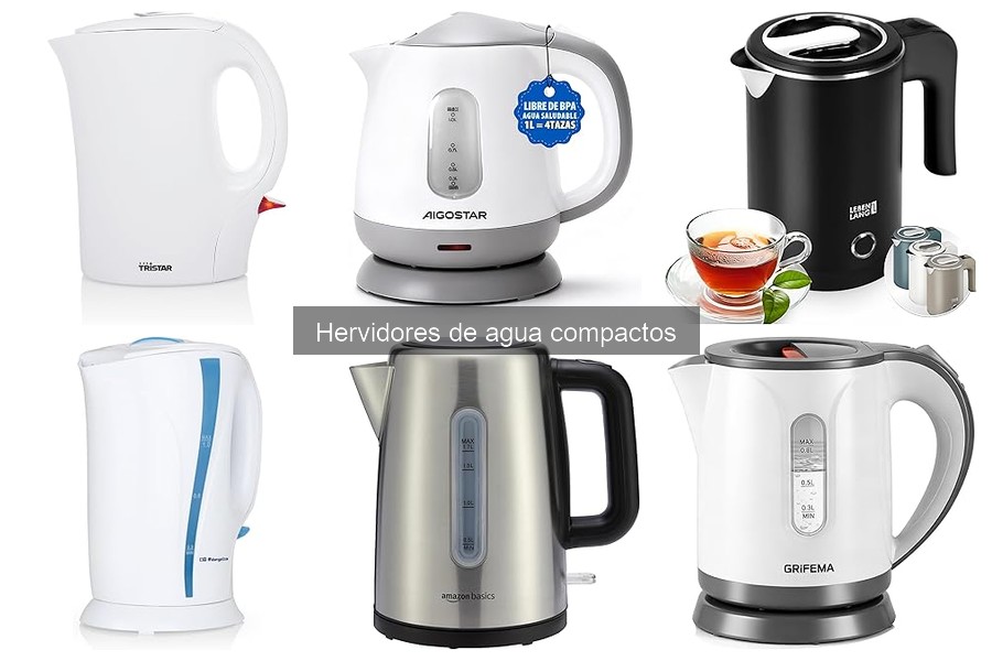 Hervidores de agua compactos con temperatura ajustable