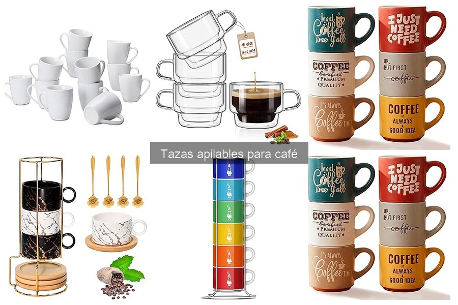 Ideas Creativas para Presentar Tazas Apilables de Café