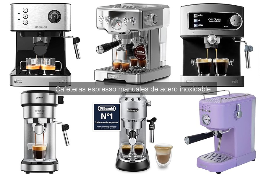 Mantenimiento de cafeteras espresso manuales de acero inoxidable
