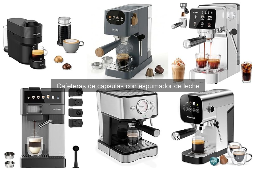 ** Mantenimiento y limpieza de cafeteras de cápsulas con espumador