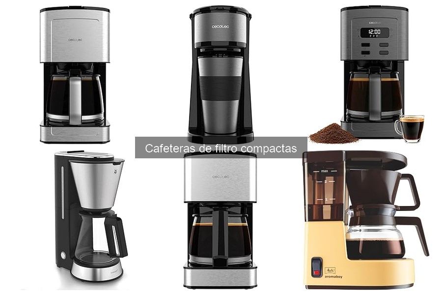 Mantenimiento y limpieza de cafeteras de filtro compactas