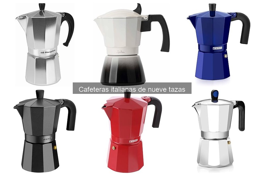 Mantenimiento y limpieza de cafeteras italianas de 9 tazas