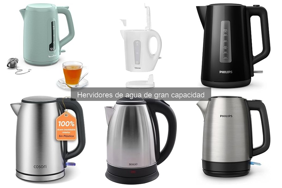 Mantenimiento y limpieza de hervidores de agua de gran capacidad