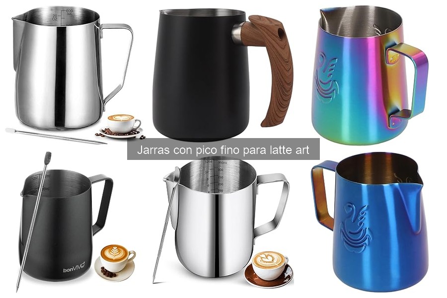 Mantenimiento y limpieza de jarras con pico fino para latte art