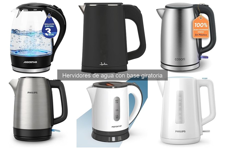 Mejores accesorios para hervidores de agua con base giratoria