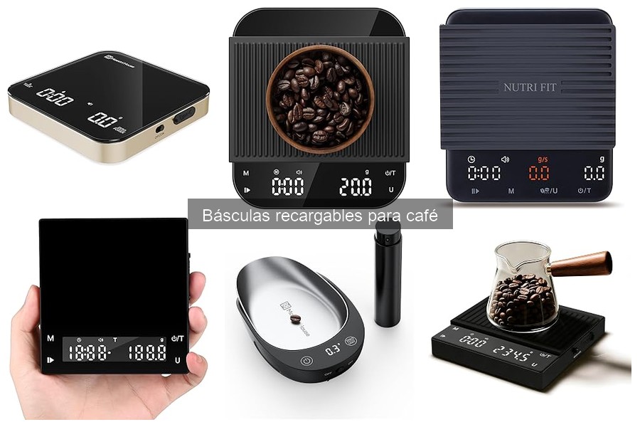 Mejores básculas recargables para café en 2023: Comparativa
