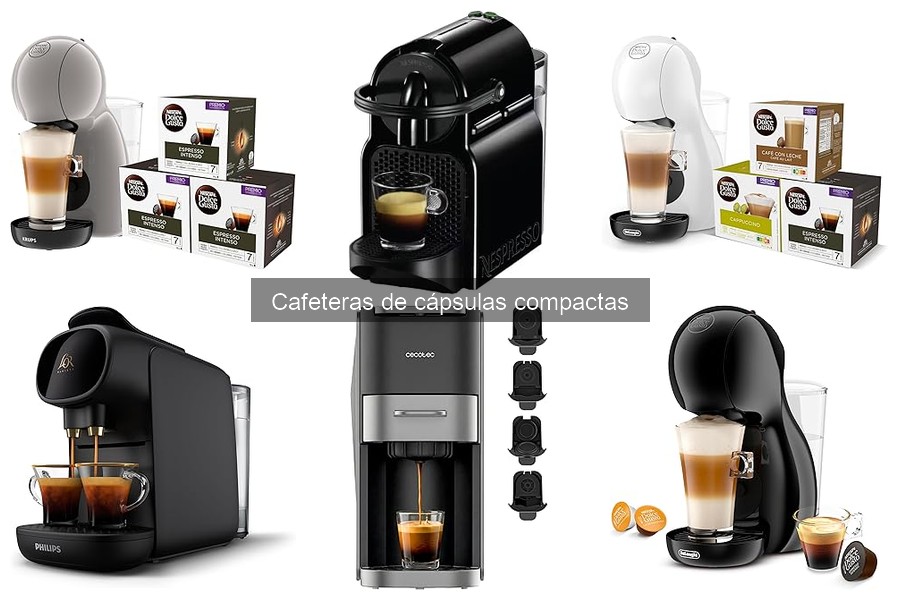 Mejores cafeteras de cápsulas compactas para uso diario
