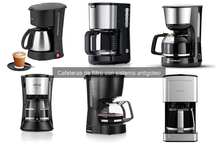 Mejores cafeteras de filtro antigoteo para casas pequeñas