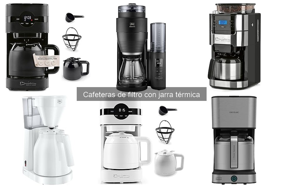 Mejores cafeteras de filtro con jarra térmica para familias