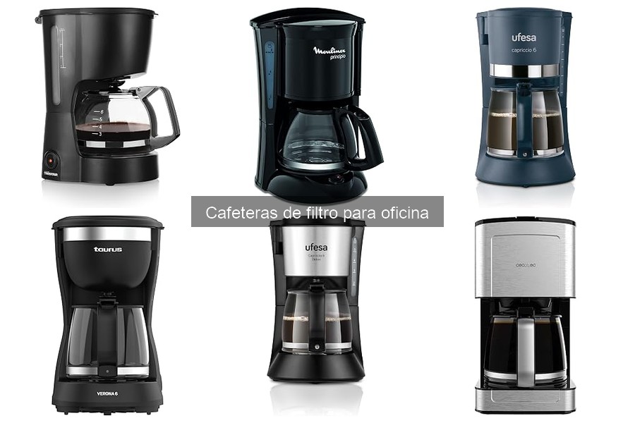 Mejores cafeteras de filtro para oficinas: comparativa 2023