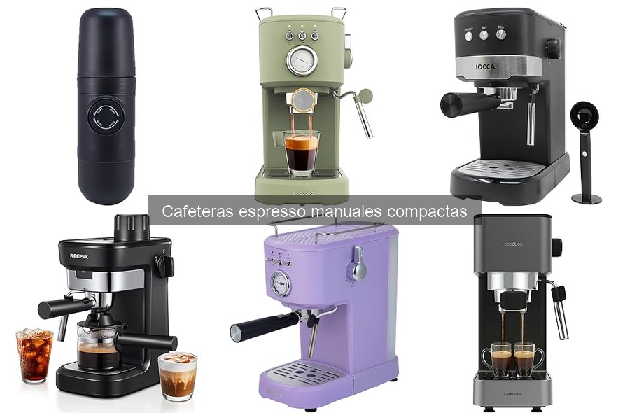 Mejores cafeteras espresso manuales compactas para principiantes