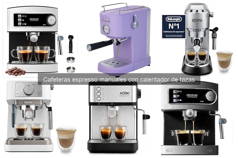 Mejores cafeteras espresso manuales con calentador de tazas 2023
