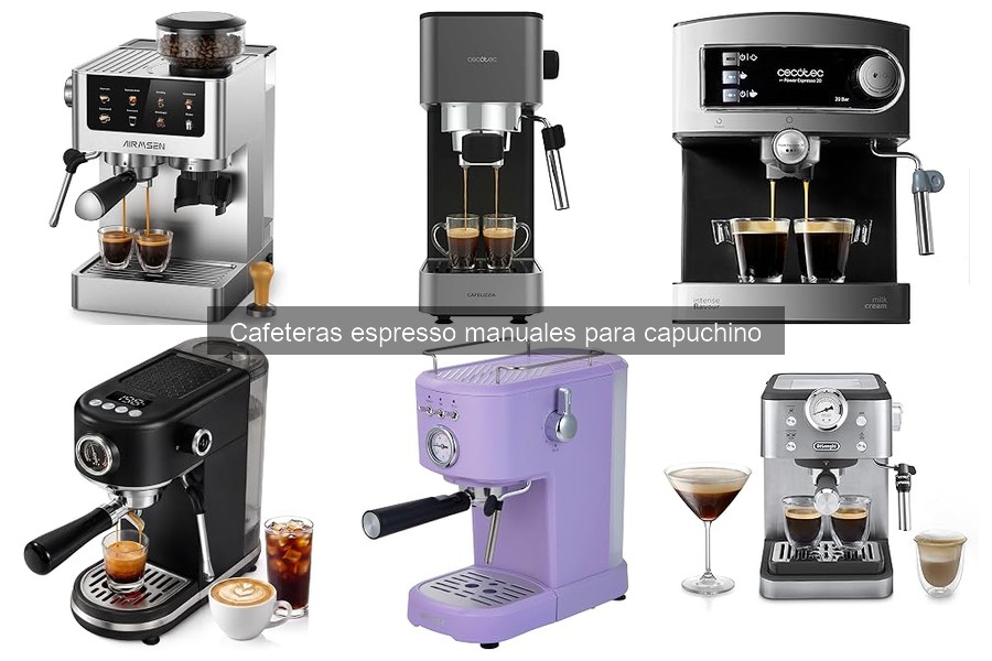 Mejores cafeteras espresso manuales del 2023 para capuchino