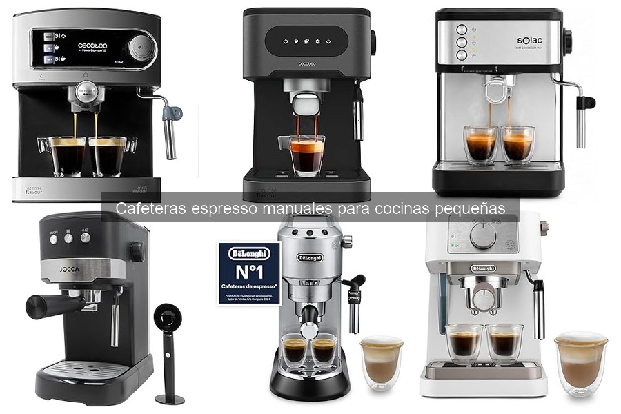 Mejores cafeteras espresso manuales para cocinas pequeñas