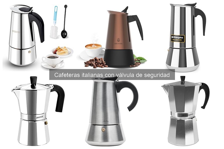 Mejores cafeteras italianas con válvula de seguridad para principiantes