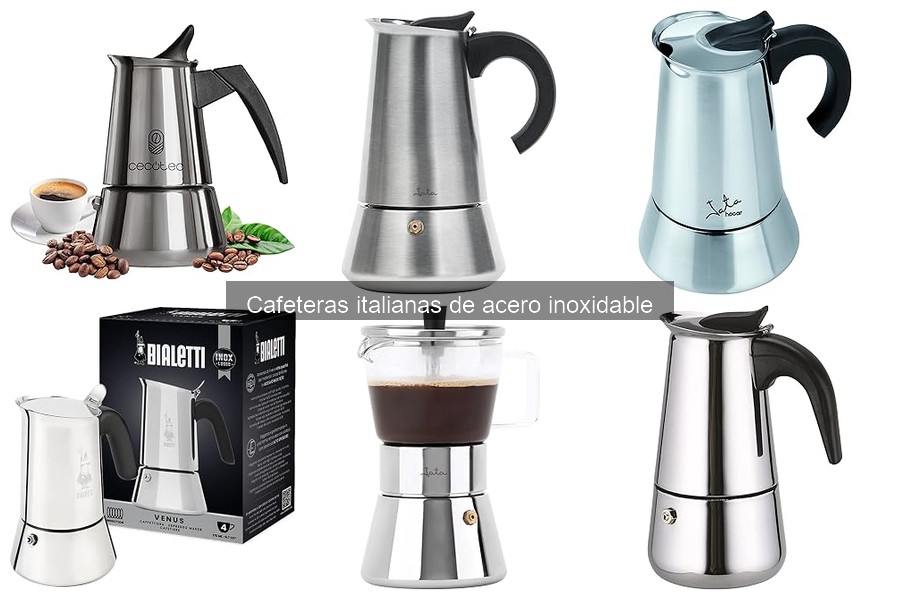 Mejores cafeteras italianas de acero inoxidable para principiantes