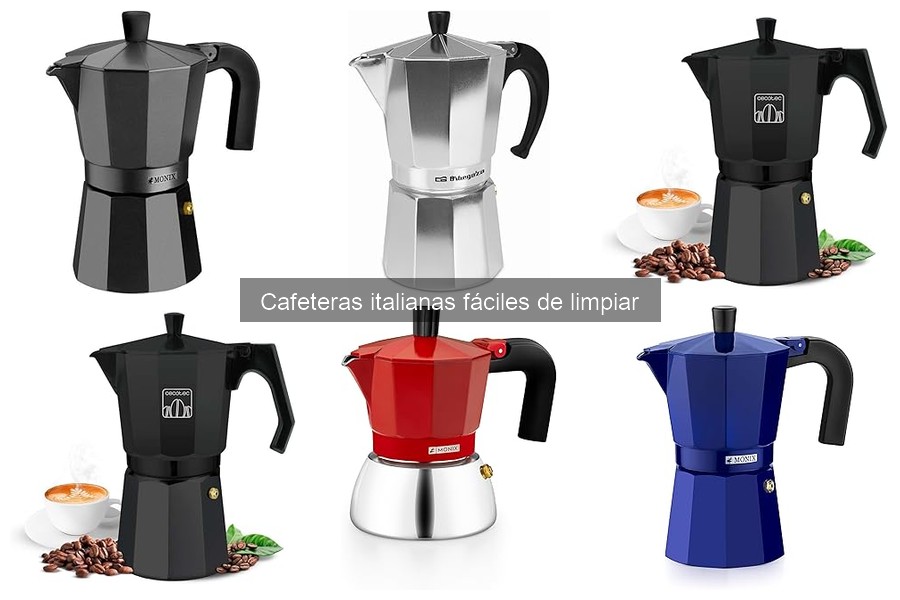 Mejores cafeteras italianas fáciles de limpiar: guía de compra