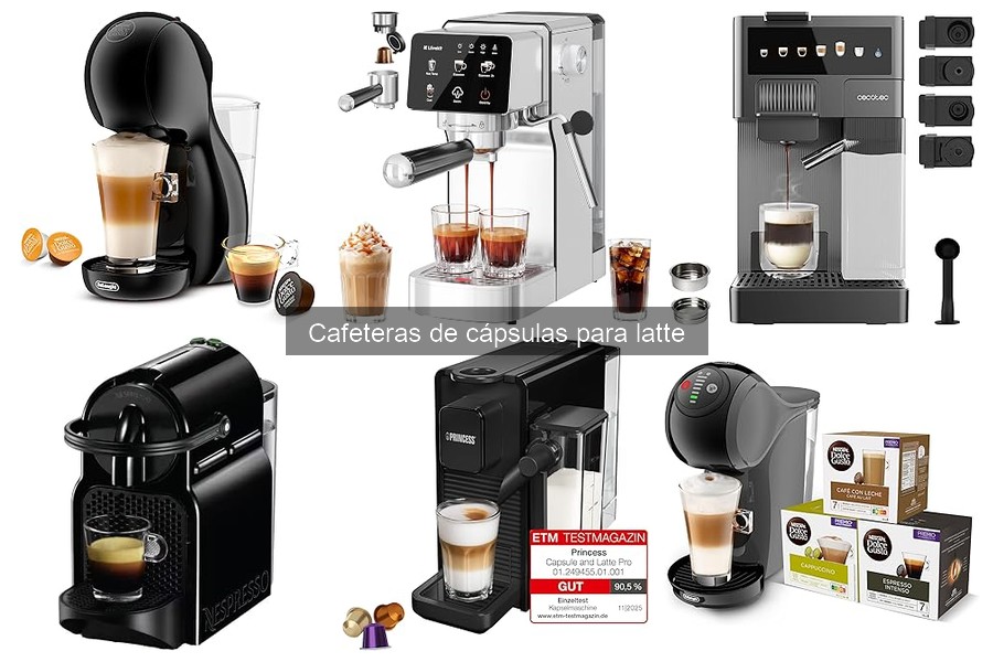 Mejores cápsulas para cafeteras de cápsulas de latte