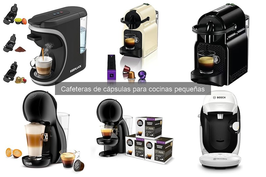 Mejores cápsulas para cafeteras de cápsulas en cocinas pequeñas