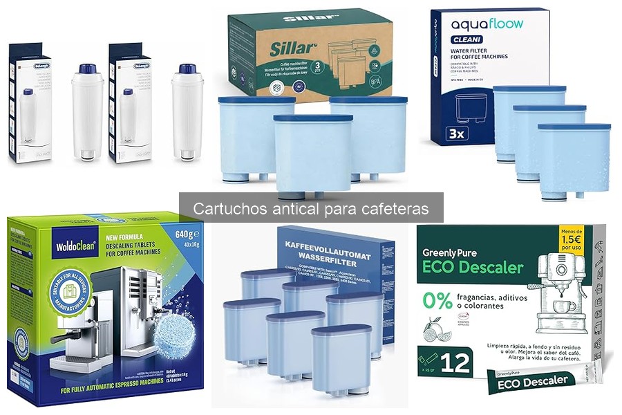 Mejores cartuchos antical para cafeteras DeLonghi y Philips