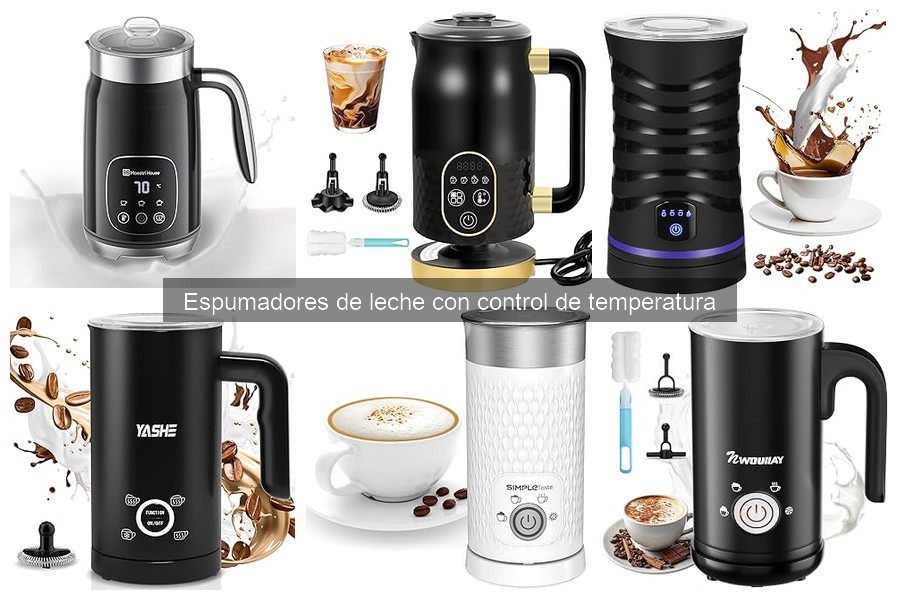 Mejores espumadores de leche con control de temperatura para baristas