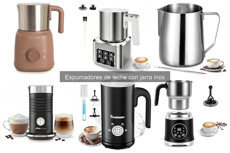 Mejores espumadores de leche con jarra inox: Comparativa 2023