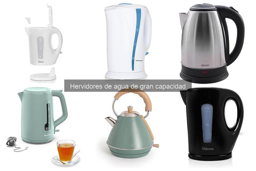 Mejores hervidores de agua de gran capacidad para tu hogar