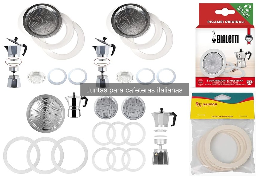 Mejores juntas para cafeteras italianas en casa: comparativa