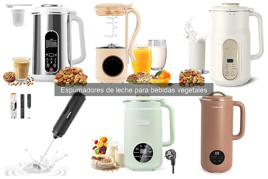 ** Mejores leches vegetales para espumar en casa