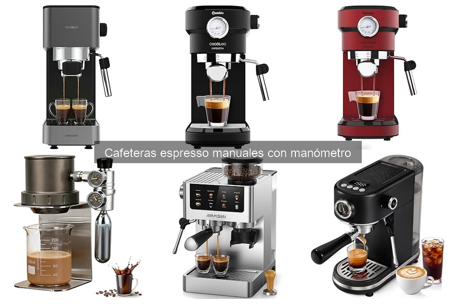 Mejores marcas de cafeteras espresso manuales con manómetro