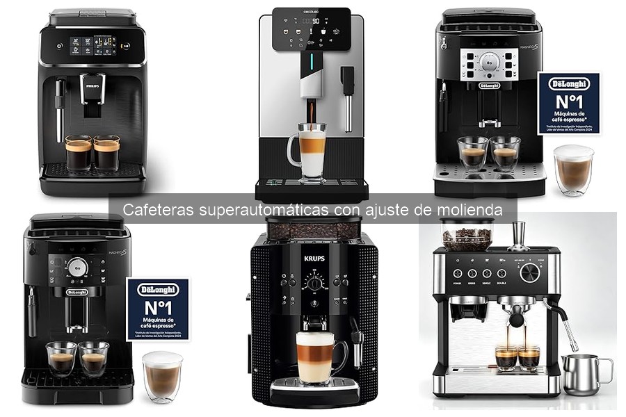 Mejores marcas de cafeteras superautomáticas con ajuste de molienda