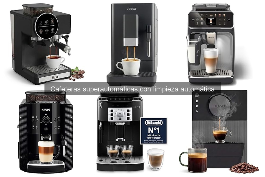 Mejores marcas de cafeteras superautomáticas con limpieza