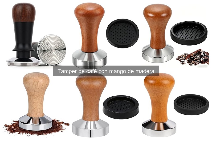 Mejores marcas de tampers de café con mango de madera
