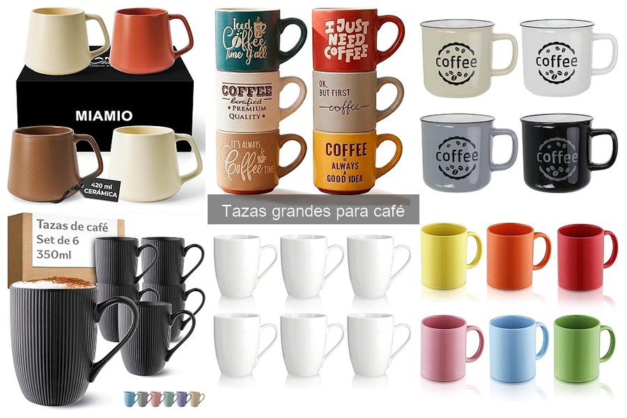Mejores tazas grandes para café en 2023: Comparativa y recomendaciones