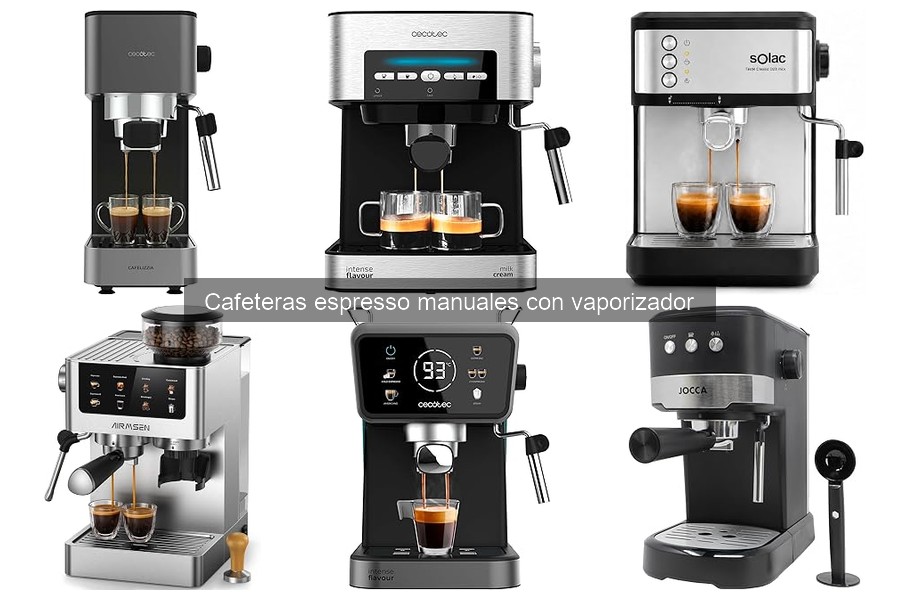 Ofertas en cafeteras espresso manuales con vaporizador