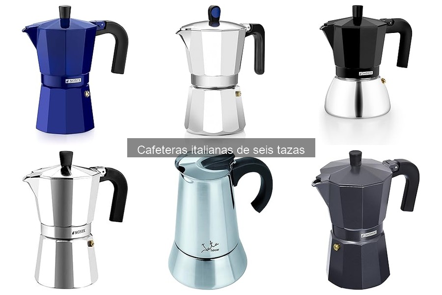 Ofertas en cafeteras italianas de seis tazas: ¡ahorra hoy!