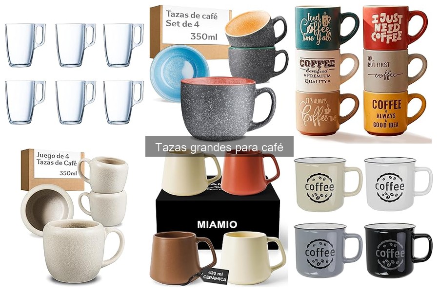 ** Ofertas en tazas grandes para café: Ahorra en tu compra
