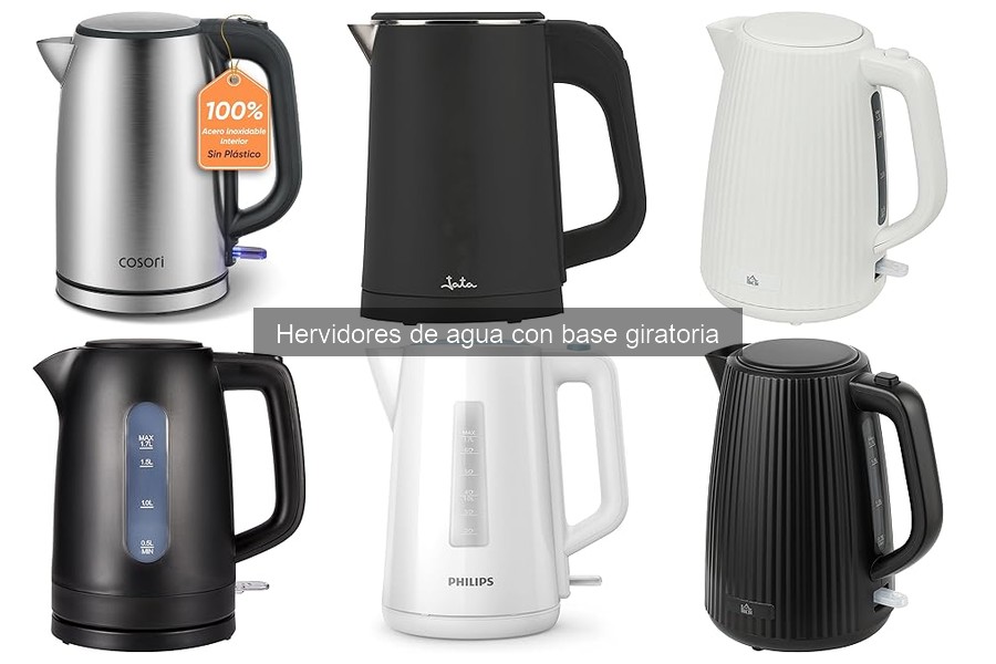 Ofertas imperdibles en hervidores de agua con base giratoria