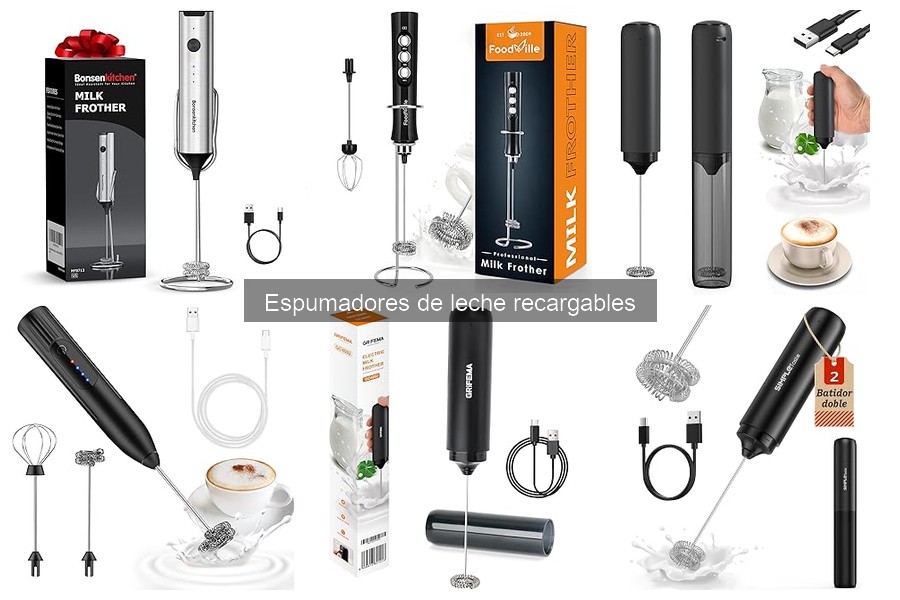 Opiniones de usuarios sobre espumadores de leche recargables