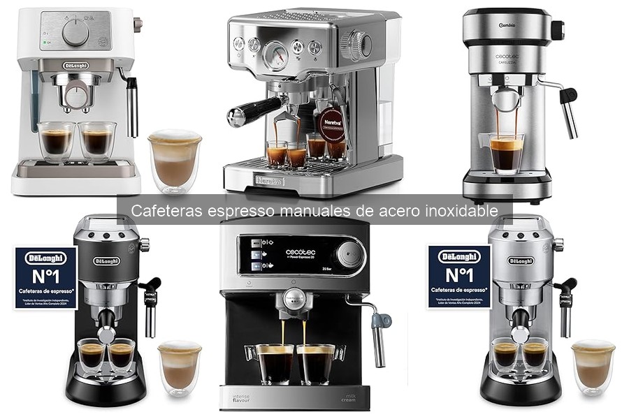 Opiniones sobre cafeteras espresso manuales de acero inoxidable