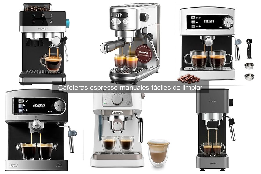 Opiniones sobre cafeteras espresso manuales fáciles de limpiar