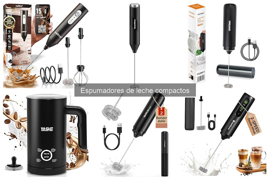 Opiniones sobre espumadores de leche compactos: reseñas reales